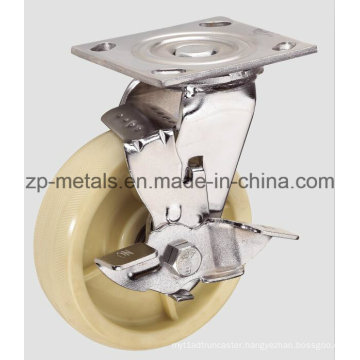 4inch Heavy-Duty Nylon Caster Wheel with Brake